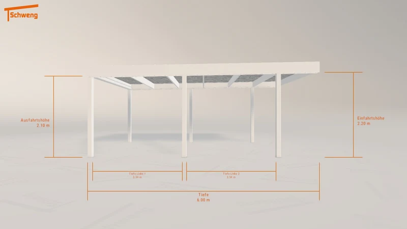 #DE Schweng Flachdachcarport C600 (ID jjny8b)