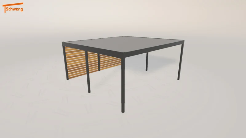#DE Schweng Flachdachcarport C600 (ID 2qkmxr)