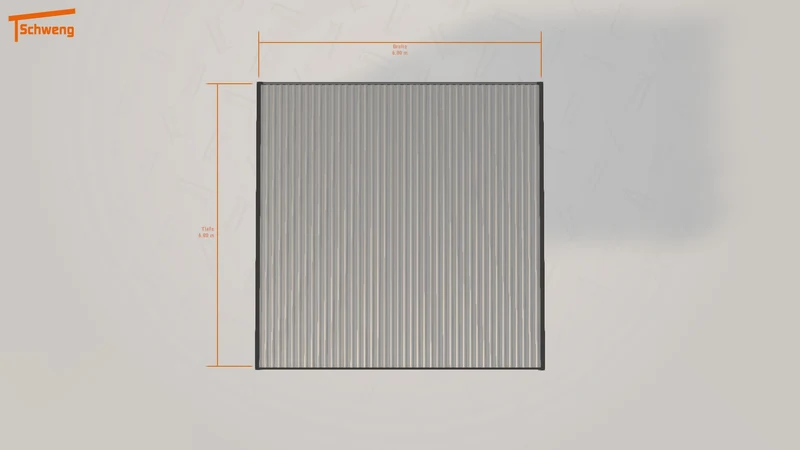 #DE Schweng Flachdachcarport C600 (ID 2qkmxr)