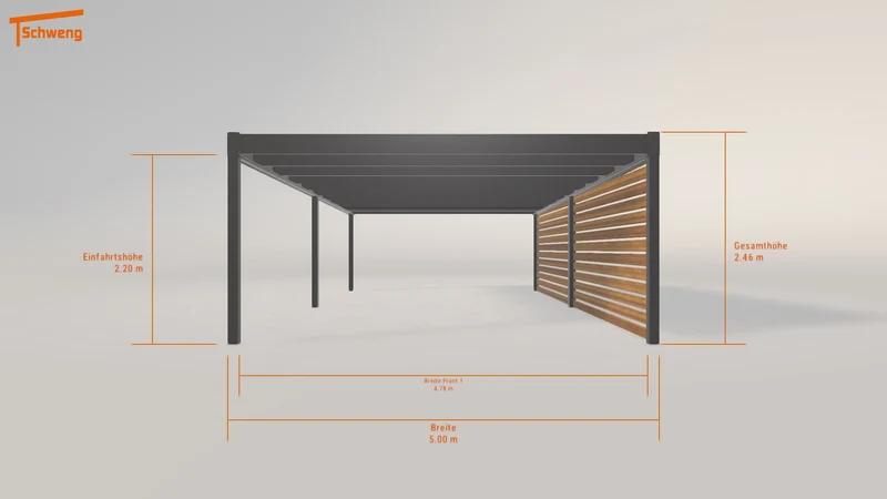 #DE Schweng Flachdachcarport C600 (ID k2g53j) #MTG