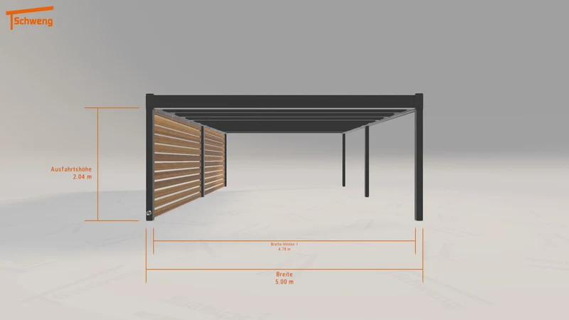 #DE Schweng Flachdachcarport C600 (ID k2g53j) #MTG