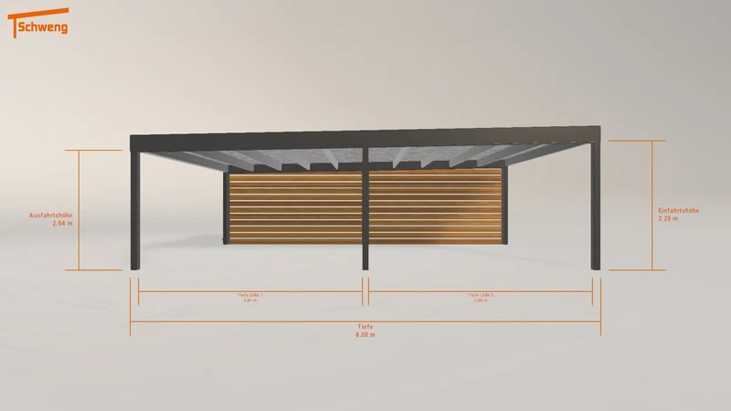 #DE Schweng Flachdachcarport C600 (ID k2g53j) #MTG