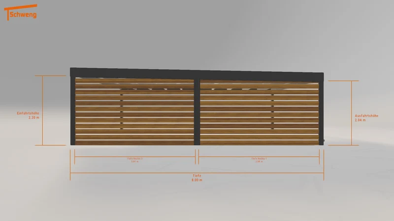 #DE Schweng Flachdachcarport C600 (ID k2g53j) #MTG