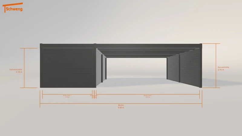 #DE Schweng Flachdachcarport C600+ (ID k2gz2z) #MTG