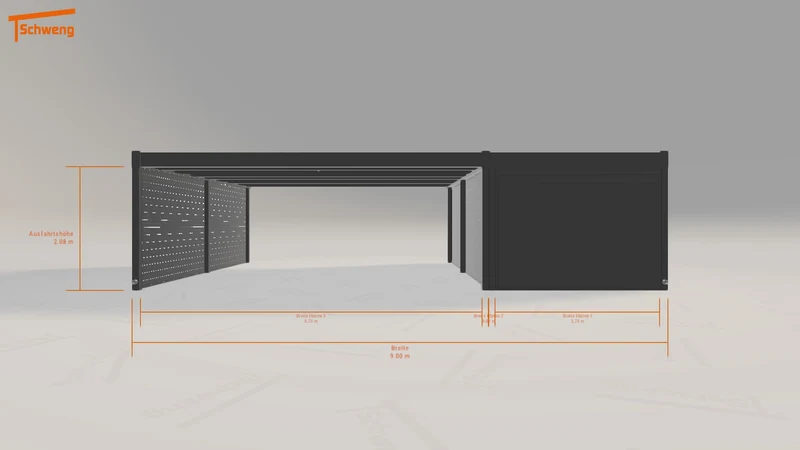 #DE Schweng Flachdachcarport C600+ (ID k2gz2z) #MTG