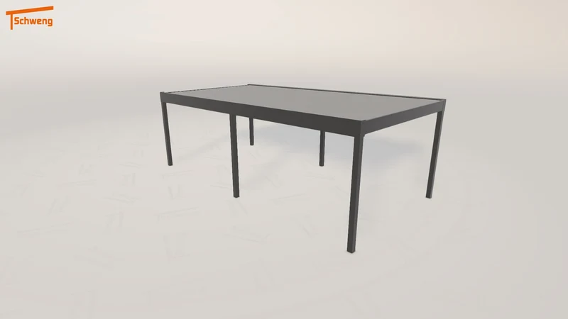 #DE Schweng Flachdachcarport C600 (ID 85y43r)