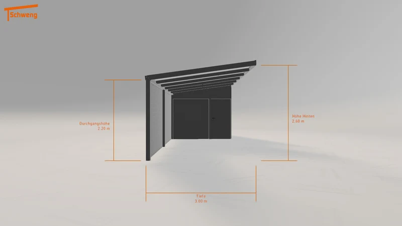 #DE Schweng Pultdachcarport S350 (ID pb3xwz) #MTG