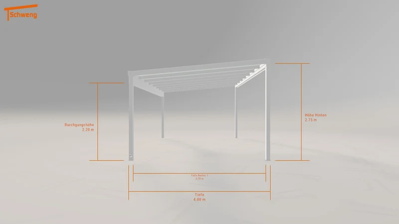 #DE Schweng Terrassenüberdachung S400 (ID w3r5kb)