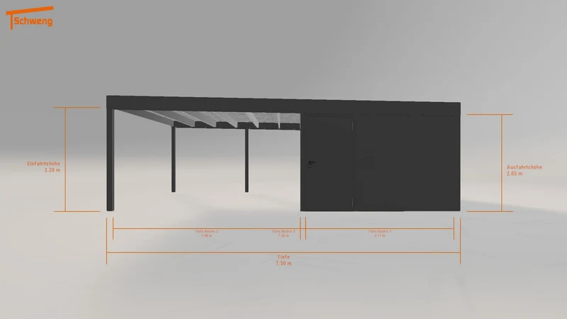 #DE Schweng Flachdachcarport C600 (ID rjk9bm) #MTG