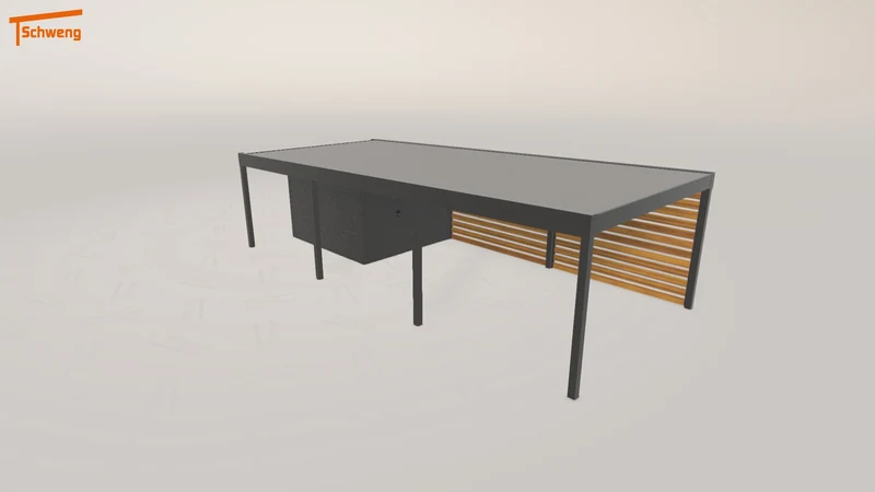 #DE Schweng Flachdachcarport C600 (ID 5mdyvv)