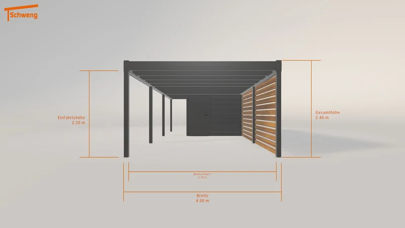 #DE Schweng Flachdachcarport C600 (ID 5mdyvv)
