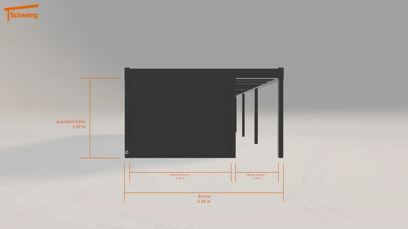 #DE Schweng Flachdachcarport C600 (ID 5mdyvv)