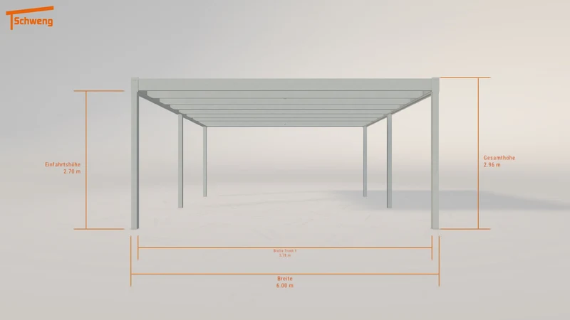 #DE Schweng Flachdachcarport C600+ (ID qdnrzn) #MTG