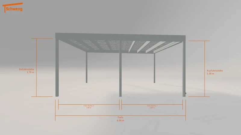 #DE Schweng Flachdachcarport C600+ (ID qdnrzn) #MTG