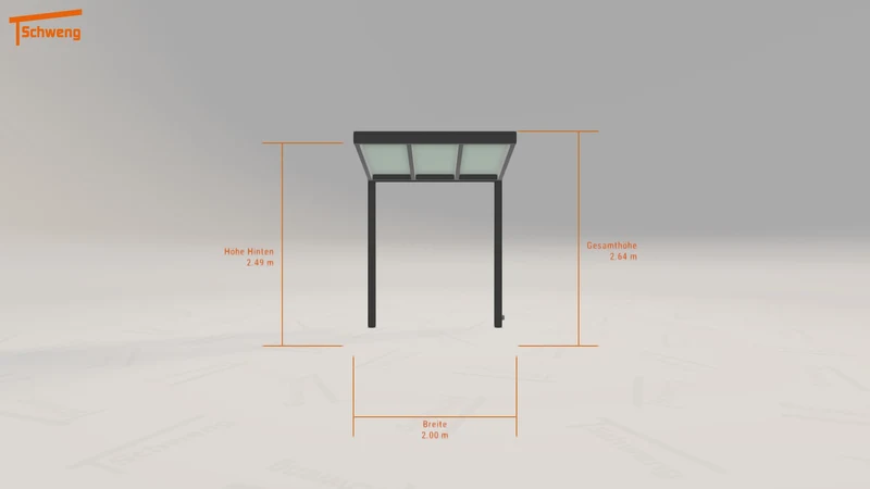 #DE Schweng Terrassenüberdachung S350 (ID 42kbq9)