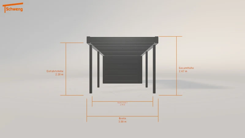 #DE Schweng Flachdachcarport C600+ (ID n5nkwb) #MTG