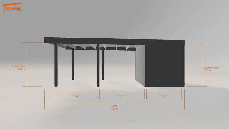#DE Schweng Flachdachcarport C600+ (ID n5nkwb) #MTG