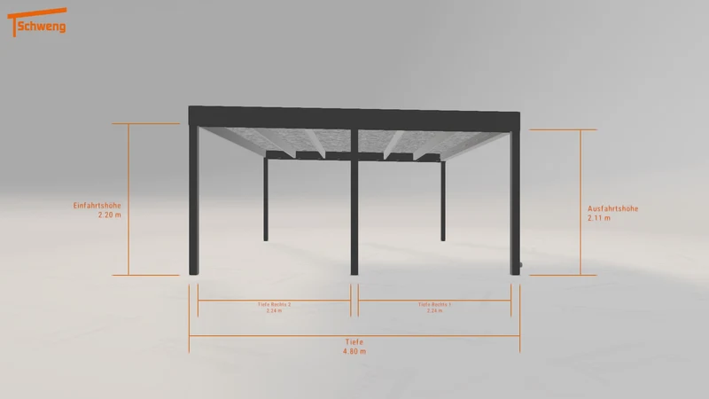 #DE Schweng Flachdachcarport C600 (ID jjnvmn) #MTG