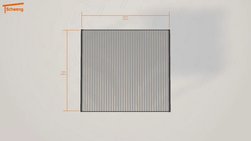 #DE Schweng Flachdachcarport C600 (ID jjnvmn) #MTG