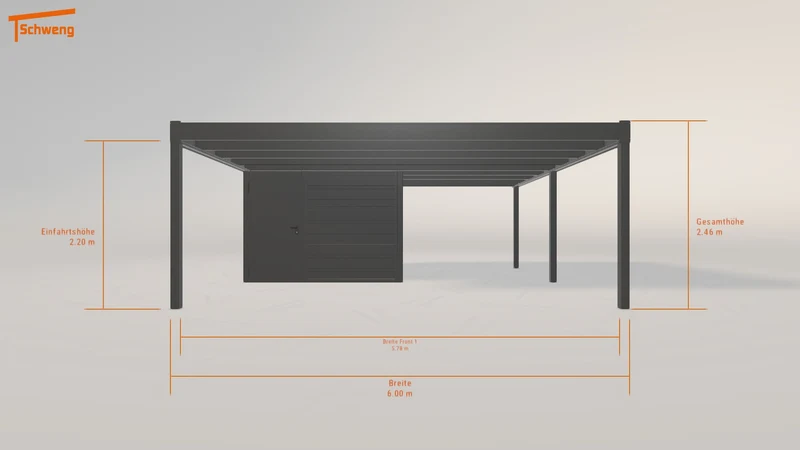 #DE Schweng Flachdachcarport C600 (ID x73ygw) #MTG