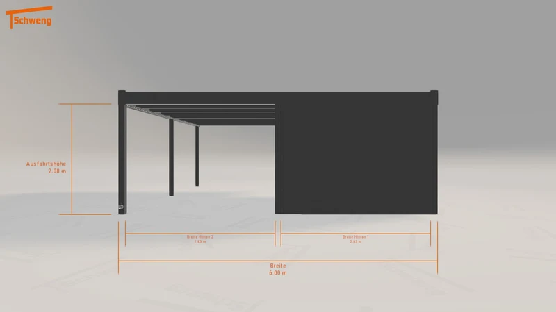 #DE Schweng Flachdachcarport C600 (ID x73ygw) #MTG