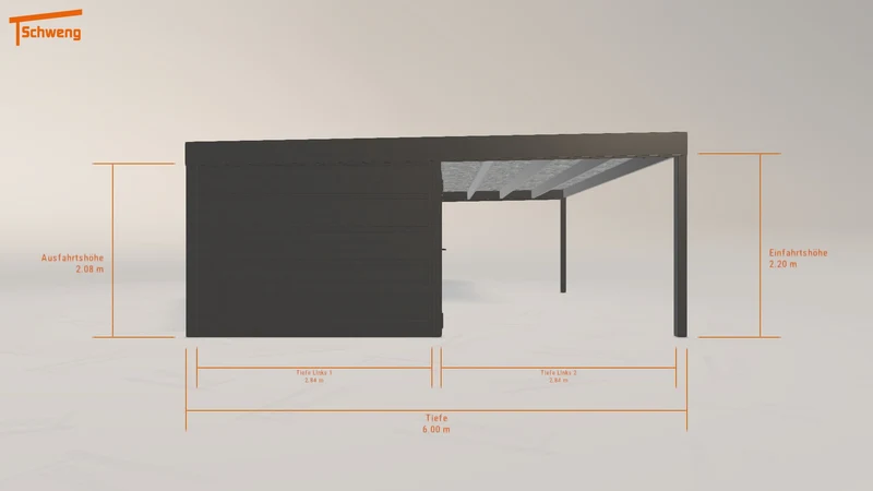 #DE Schweng Flachdachcarport C600 (ID x73ygw) #MTG