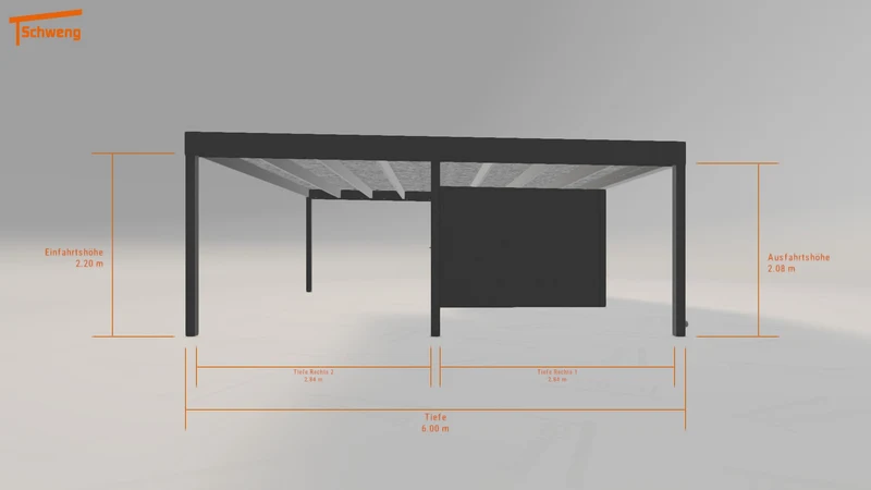 #DE Schweng Flachdachcarport C600 (ID x73ygw) #MTG