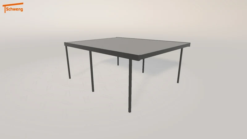 #DE Schweng Flachdachcarport C600 (ID 9w5qvq)