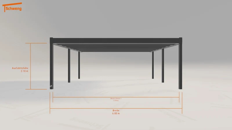 #DE Schweng Flachdachcarport C600+ (ID qdnzn4) #MTG