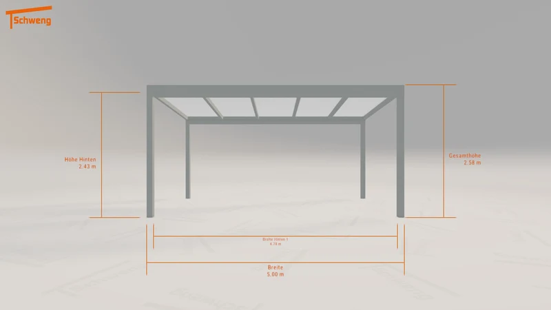 #DE Schweng Terrassenüberdachung S350 (ID 779zzz)