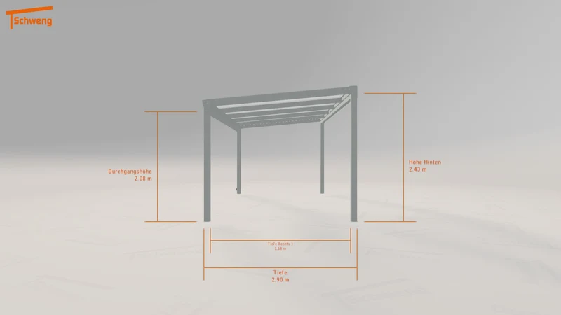 #DE Schweng Terrassenüberdachung S350 (ID 779zzz)