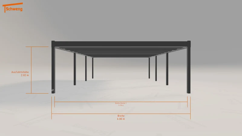 #DE Schweng Flachdachcarport C600+ (ID zb4zp5) #MTG