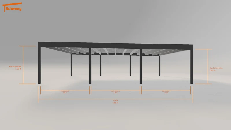 #DE Schweng Flachdachcarport C600+ (ID zb4zp5) #MTG