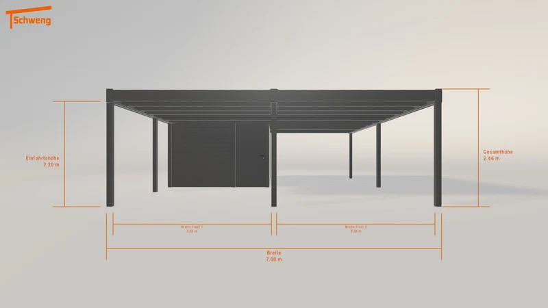 #DE Schweng Flachdachcarport C600 (ID 33kmd9) #MTG