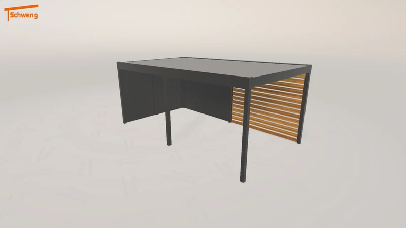 #DE Schweng Flachdachcarport C600 (ID pbdr2z) #MTG