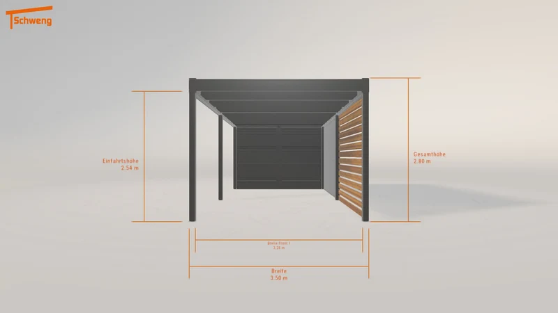#DE Schweng Flachdachcarport C600 (ID pbdr2z) #MTG