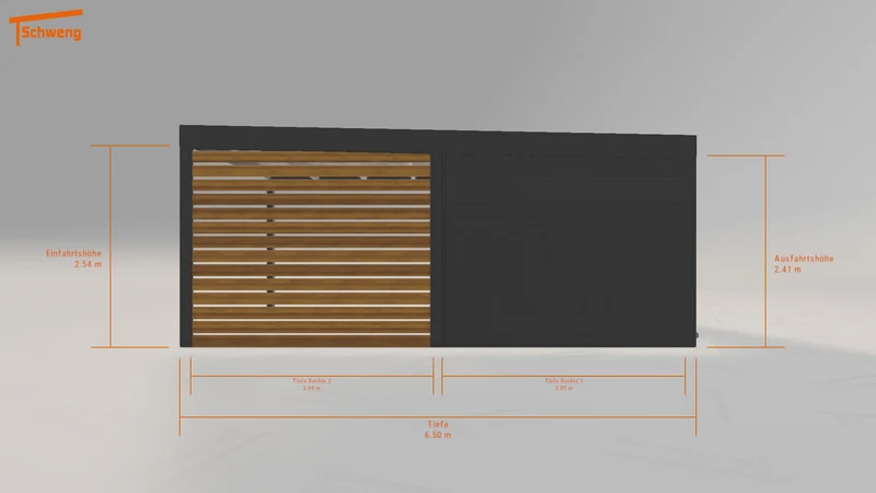 #DE Schweng Flachdachcarport C600 (ID pbdr2z) #MTG