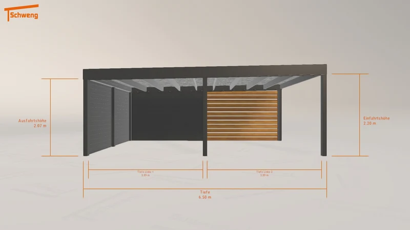 #DE Schweng Flachdachcarport C600 (ID mjqn4g) #MTG