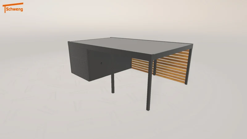 #DE Schweng Flachdachcarport C600 (ID w3p8vb) #MTG