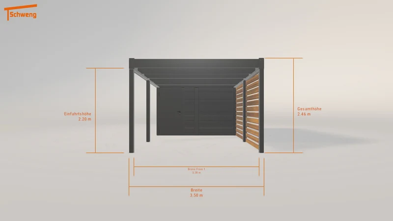 #DE Schweng Flachdachcarport C600 (ID 779npg) #MTG