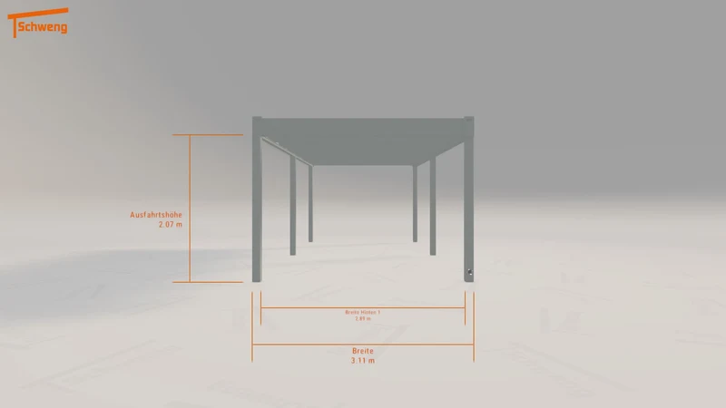 #DE Schweng Flachdachcarport C600 (ID mjqxv8)