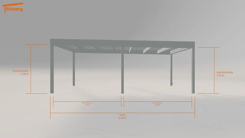 #DE Schweng Flachdachcarport C600 (ID mjqxv8)