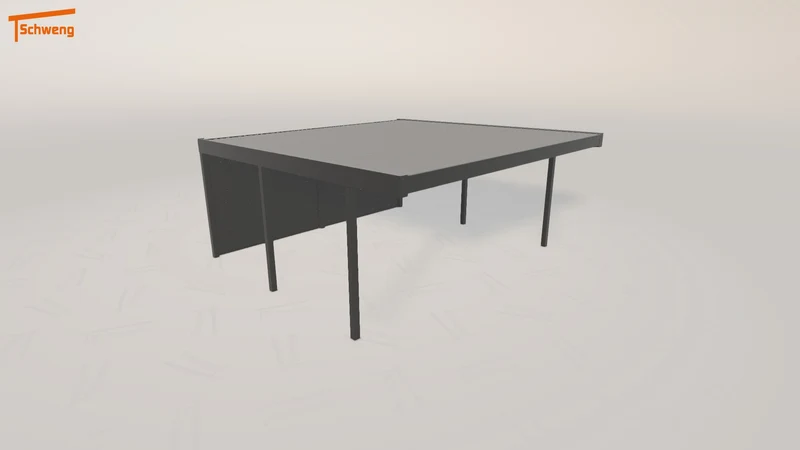 #DE Schweng Flachdachcarport C600 (ID x73gz8)