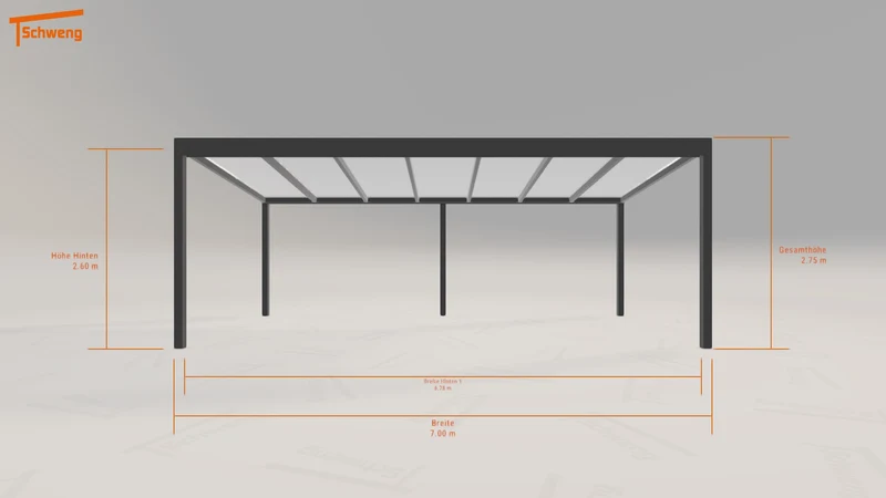 #DE Schweng Terrassenüberdachung S400 (ID yg29zk)