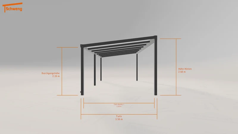#DE Schweng Terrassenüberdachung S400 (ID yg29zk)