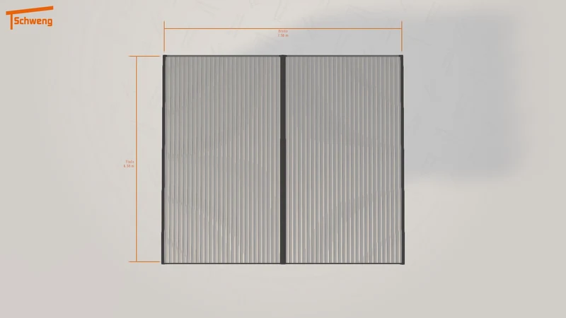 #DE Schweng Flachdachcarport C600+ (ID 33kbyy)