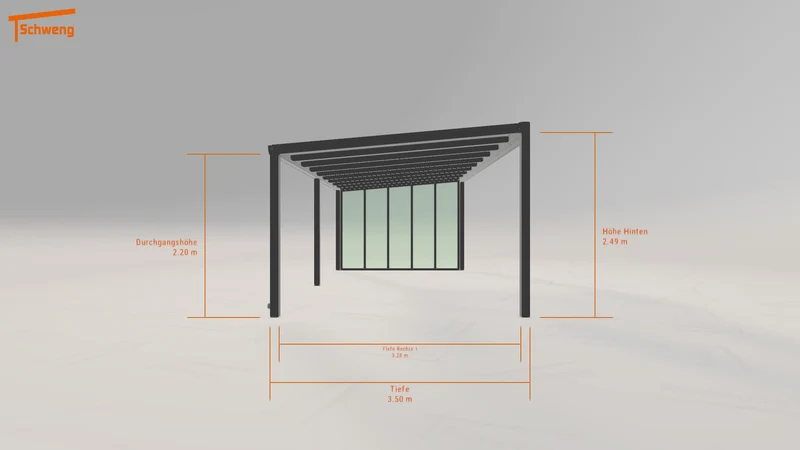 #DE Schweng Terrassenüberdachung S350 (ID qdnz97)