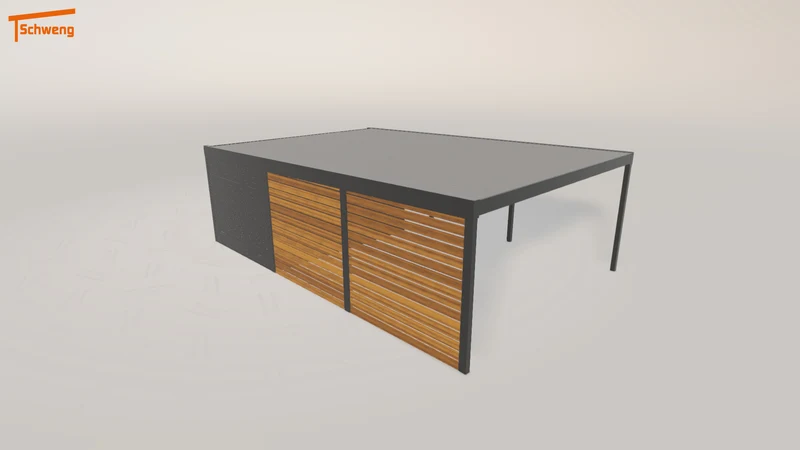 #DE Schweng Flachdachcarport C600+ (ID rjkmyd) #MTG