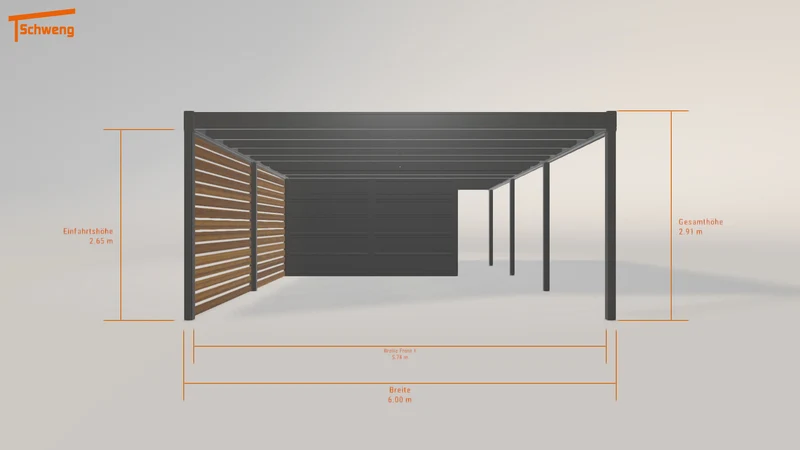 #DE Schweng Flachdachcarport C600+ (ID rjkmyd) #MTG