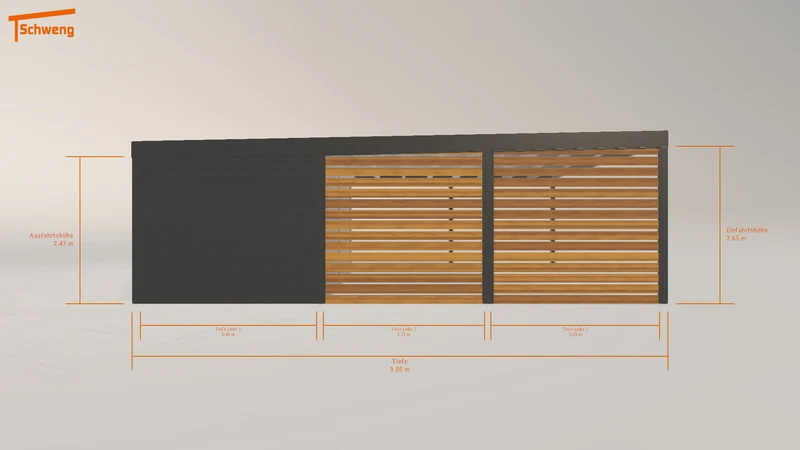 #DE Schweng Flachdachcarport C600+ (ID rjkmyd) #MTG